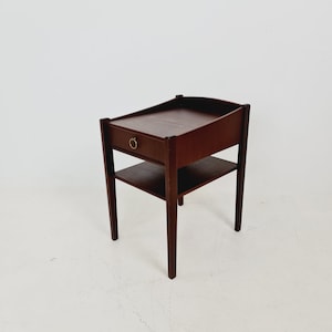 Midcentury Swedish mahogany nightstand / bedside table, 1960s