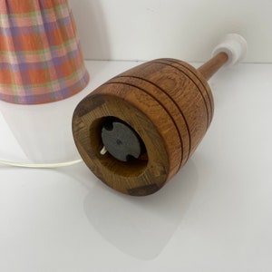 Mid century solid teak table lamp by AB Stilarmatur Tranås Sweden, 1960s image 9