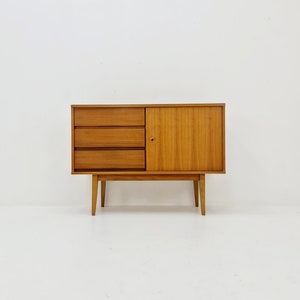 German Mid century Walnut wood chest of drawe, sideboard by FLB Möbel Fabrik , 1950s image 1