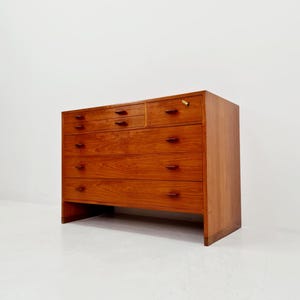 Rare Mid century Modern Danish teak chest of drawers by Hans Wegner for RY Möbler, 1960s