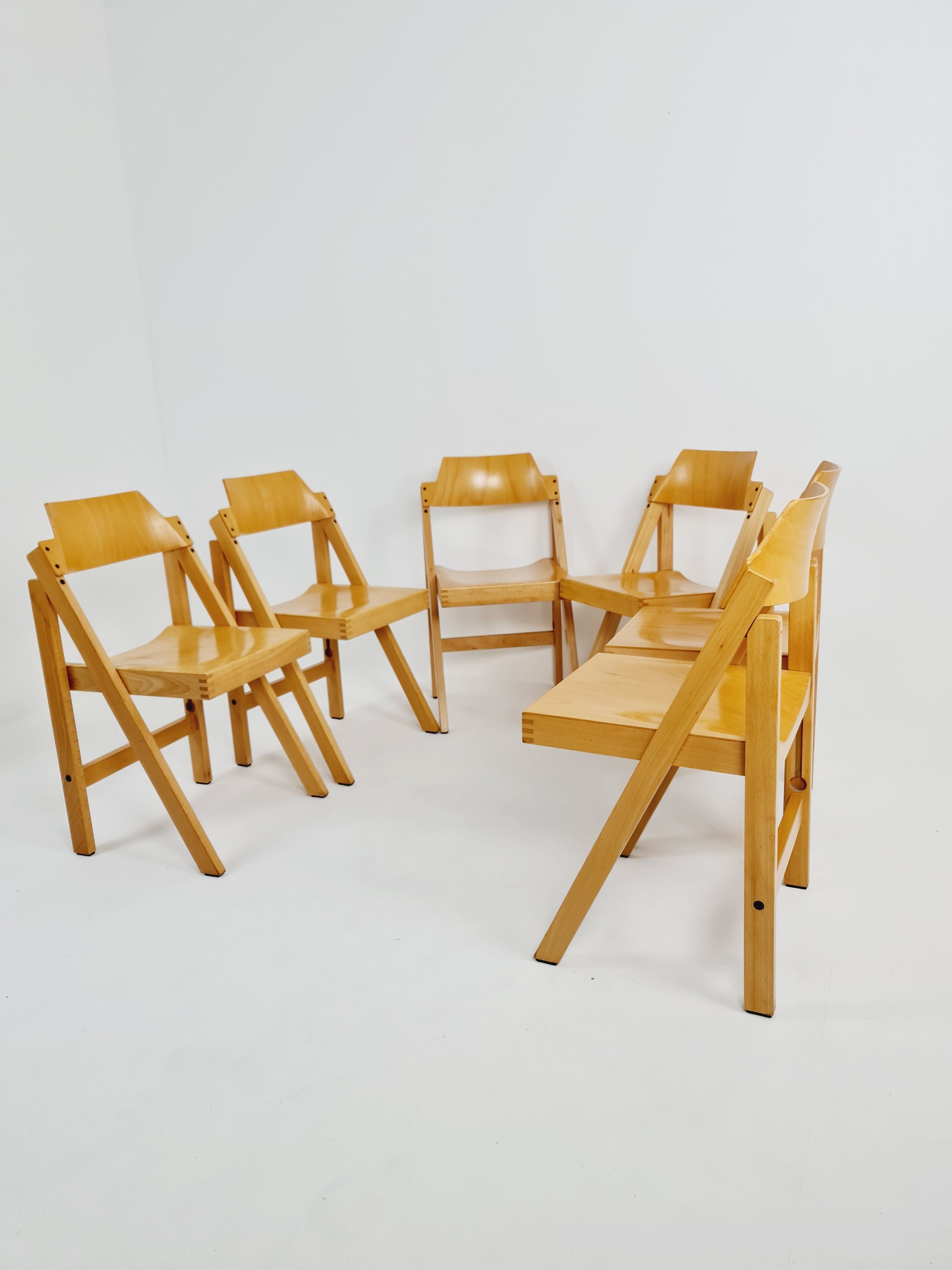 木製折りたたみチェア ドイツ　1960年代 1/3 ドイツ製折りたたみ椅子 Schlapp Möbel、1970 年代 - Etsy 日本