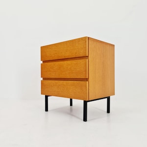Midcentury German Oak chest of drawers by Mustring Möbel 1960s