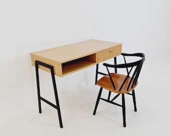 Small German Desk in formica & metal, 1970s