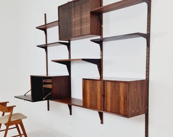 Mid century Danish rosewood Wall Unit by Poul Cadovius for Cado, Denmark, 1960s