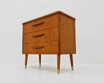 Midcentury danish design chest of drawers / drawer dresser /3 drawers cabinet, 1960s