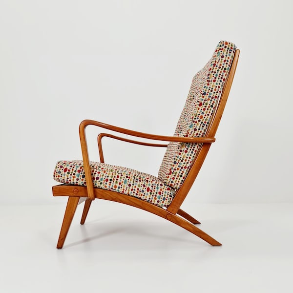 Rare Midcentury German club lounge chair, 1950s