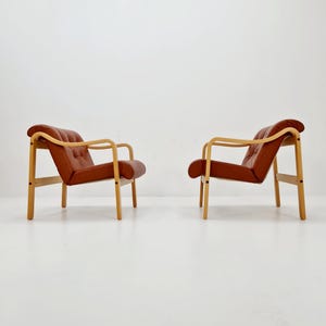 Mid-Century lounge chair by Ingmar Relling for Westnofa, Norway 1970s Set of 2