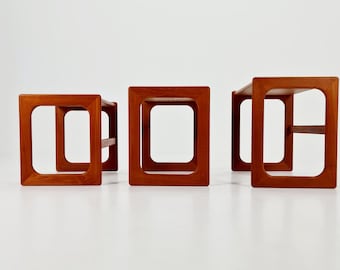 Midcentury Danish Solid teak Nesting Tables by Salin Nyborg, 1960s
