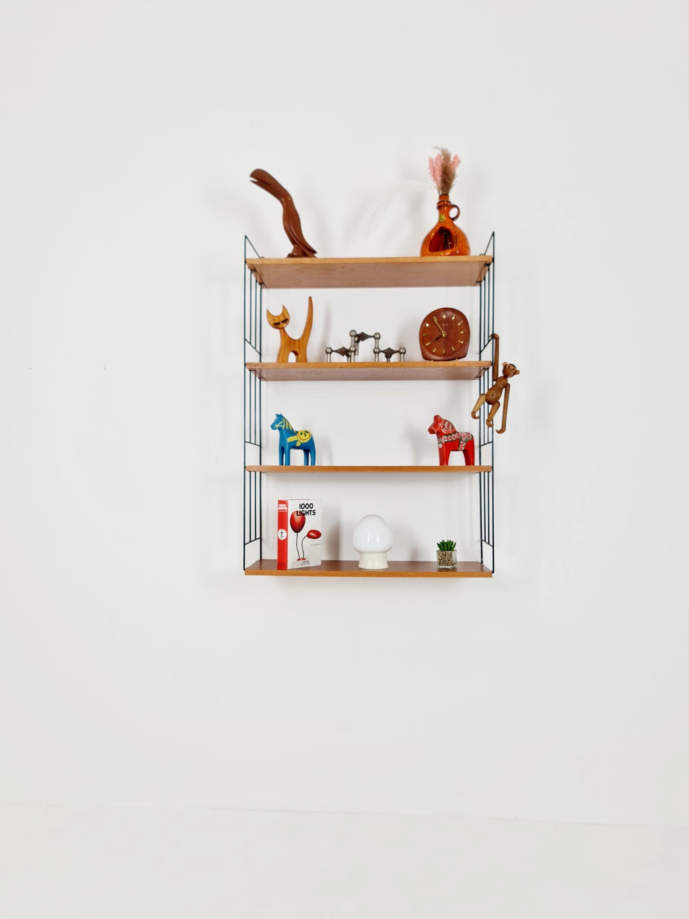 String shelf system by WHB German Teak, 1950s