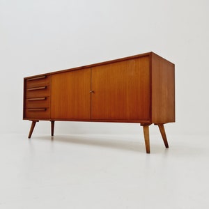 Mid century modern German teak sideboard by WK Möbel, 1960s image 8