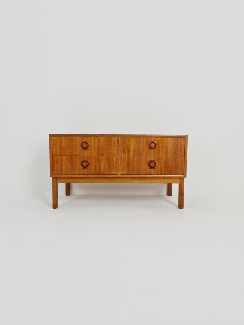 Midcentury danish design sidebord, chest of drawers, 1960s image 2