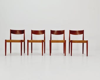 Midcentury Danish Teak Dining Chairs by Poul M.volther for Frem