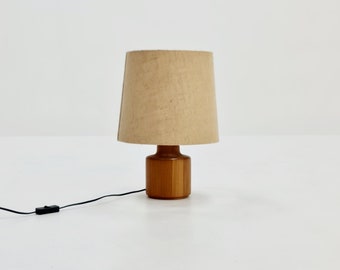 Mid century solid teak table lamp by Bestorm, 1960s