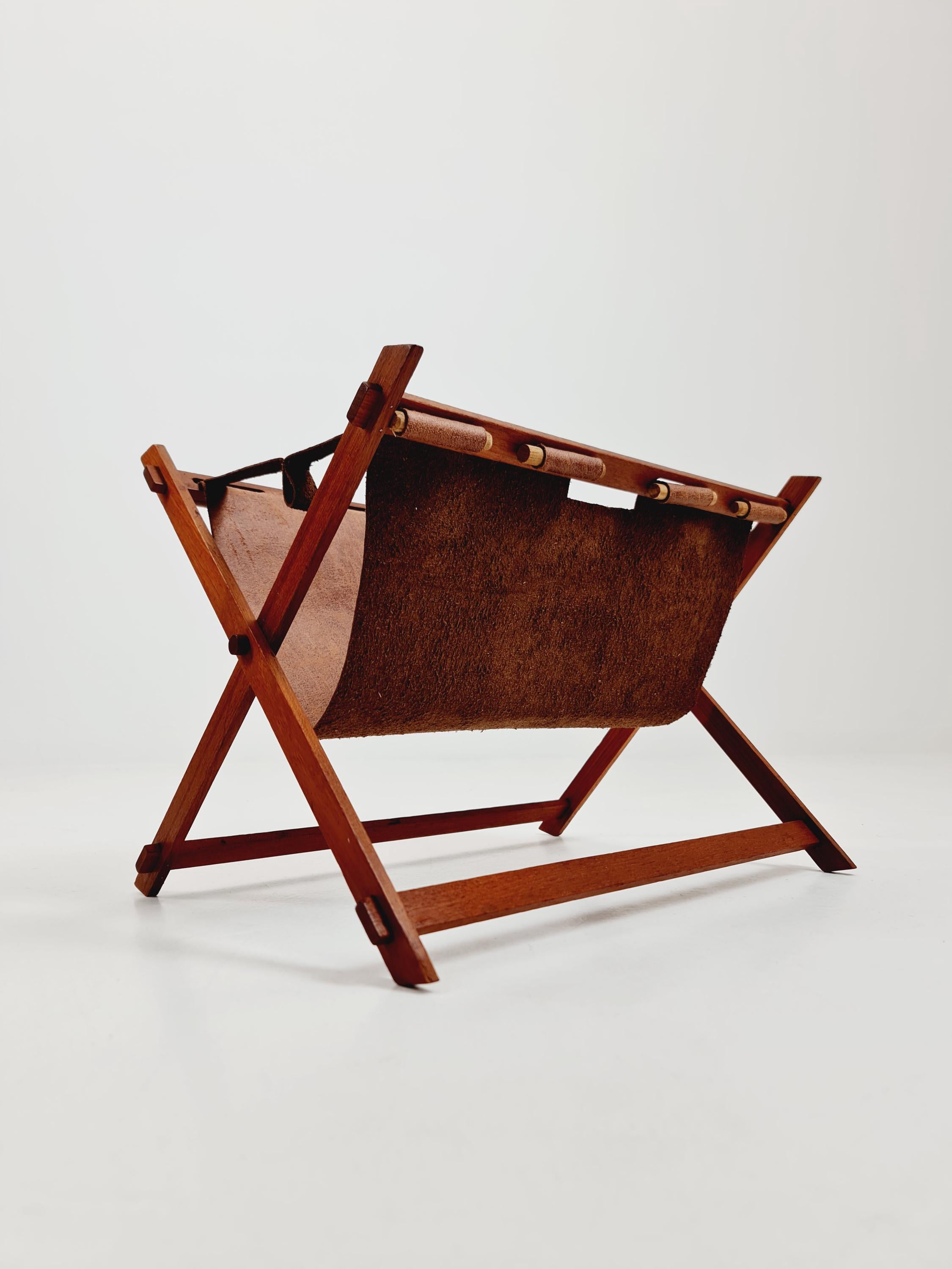 Euro Antiques Foldable Rack ヴィンテージラック Danish Mid Century Solid Teak Magazine Rack, 1960s - Etsy