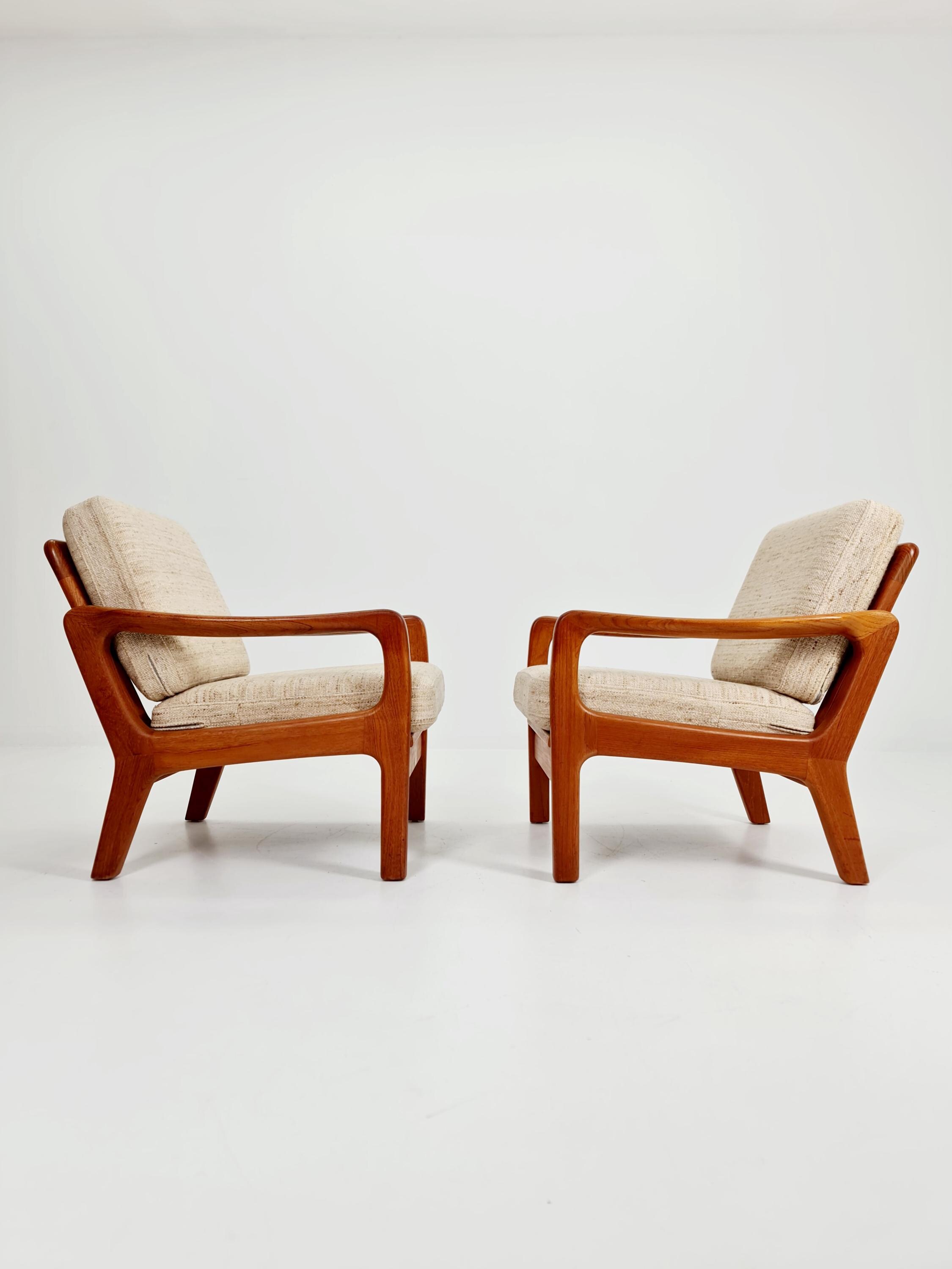 Mid Century Danish Easy Lounge Chairs by Juul Kristensen, 1970s