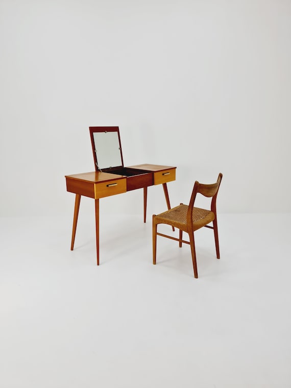 Mid century vanity table discount