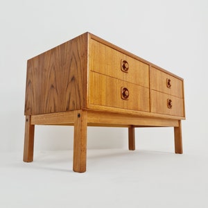 Midcentury danish design sidebord, chest of drawers, 1960s image 5