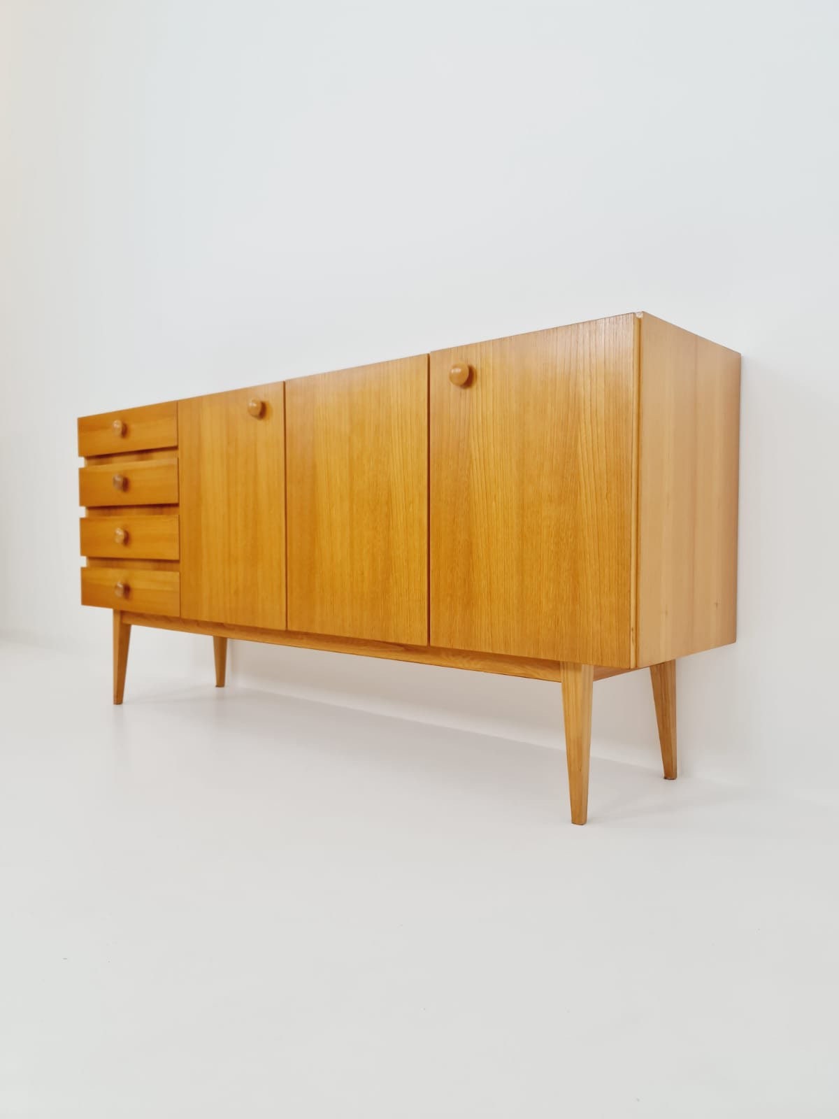 German by Etsy Oak - Kong Möbel, 1960s Sideboard Modern GE-EL Mid Century Hong