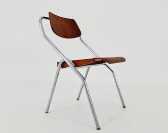 Vintage Mid Century German Chair Teak by Mauser 1960s