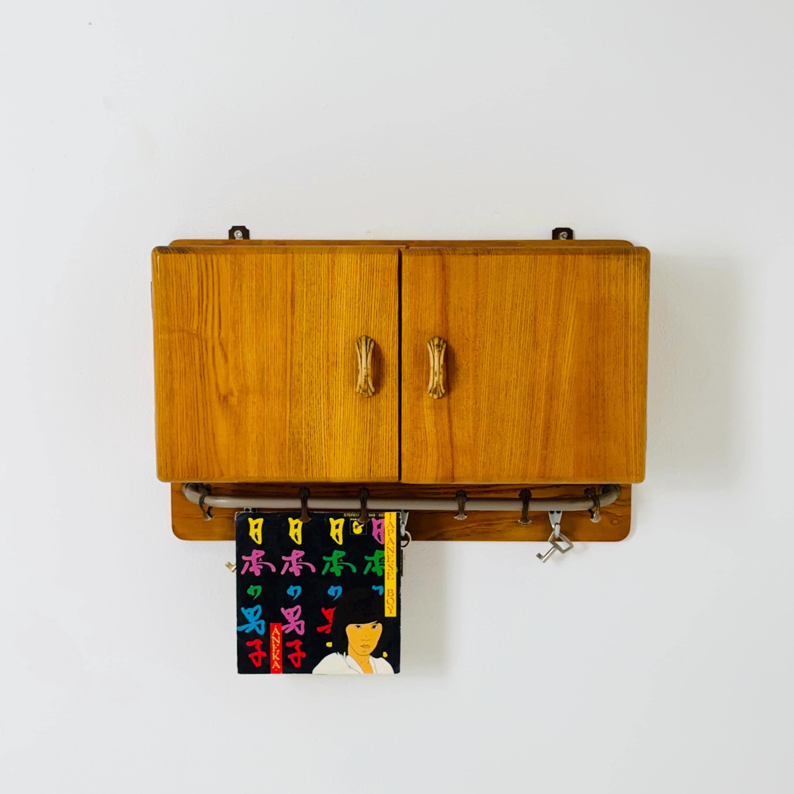 Mid Century Wooden Wall Cabinet | 1960s German Medicine Cabinet - Etsy