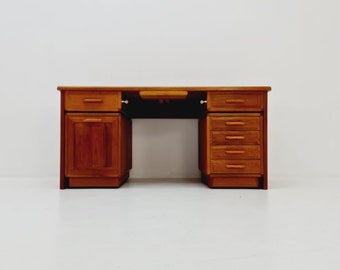 Mid century Danish solid teak modular desk by Dyrlund, 1960s
