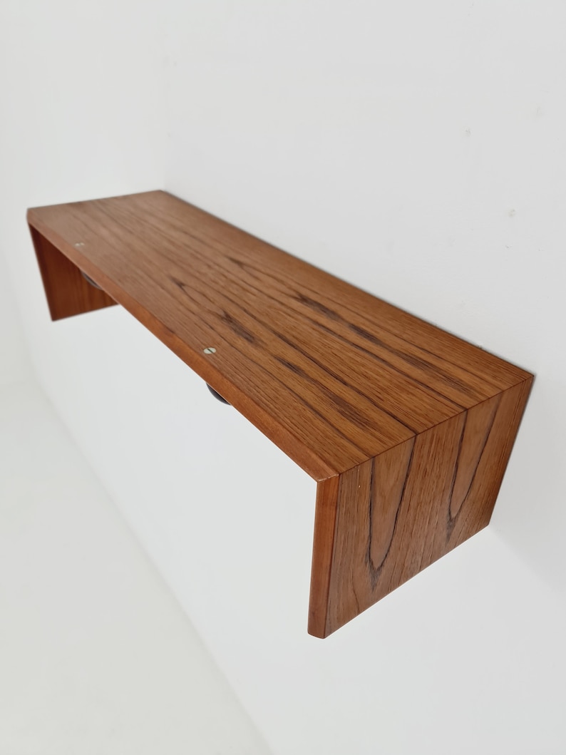 Mid century Danish Wardrobe By Vildbjerg Møbelfabrik, teak wall coat rack 1960s image 4