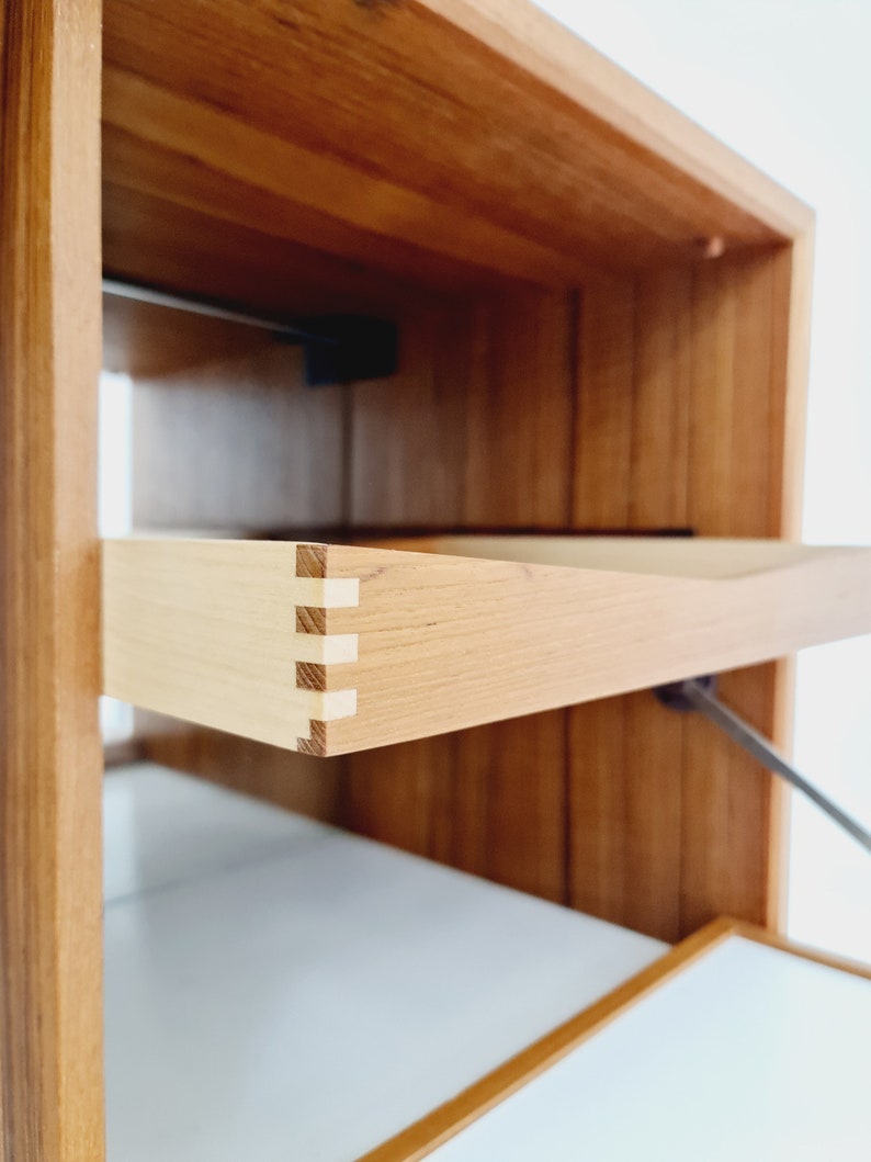 Mid century Danish Teak Wall Unit with bar cabinet & Desk by Poul Cadovius for Royal, Denmark, 1960s image 3