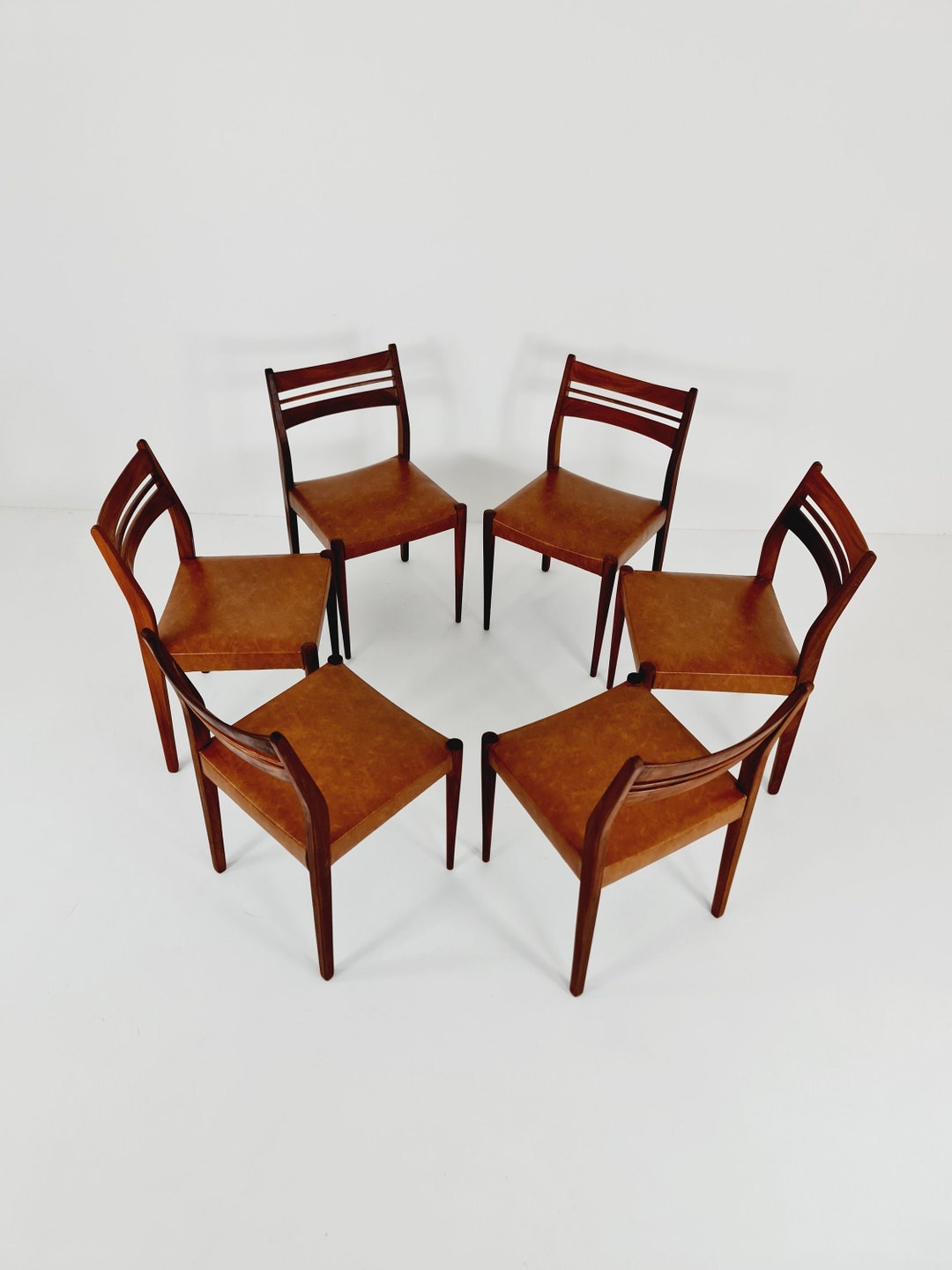 Vintage Teak Dining Chairs From Habeo Germany, 1960s, Set of 6 Etsy