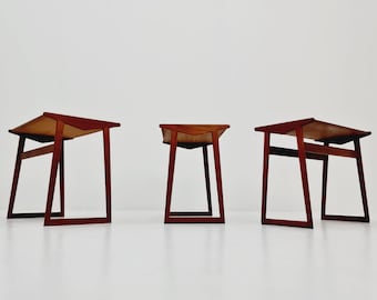 Rare Midcentury Danish teak nesting tables/ side tables, 1960s