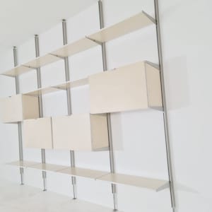 Rare Free standing Modular George Nelson Wall Unit Bookcase, Herman Miller International collection Vitra, 1960s Bild 6