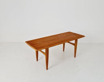 Midcentury Swedish teak and oak coffee table, 1960s