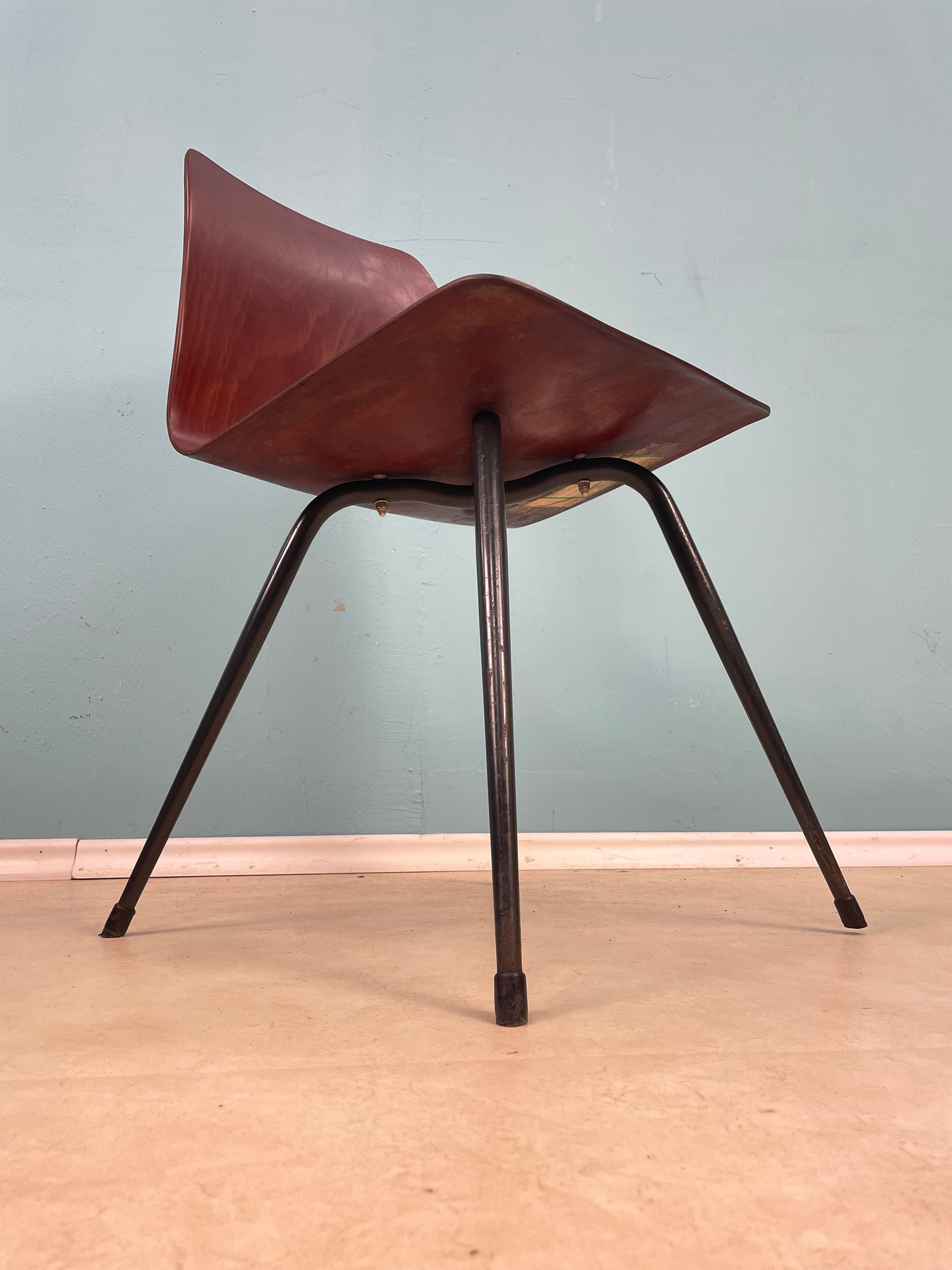 1/5 ミッドセンチュリーのドイツの椅子、パグウッドの Elmar Flötotto