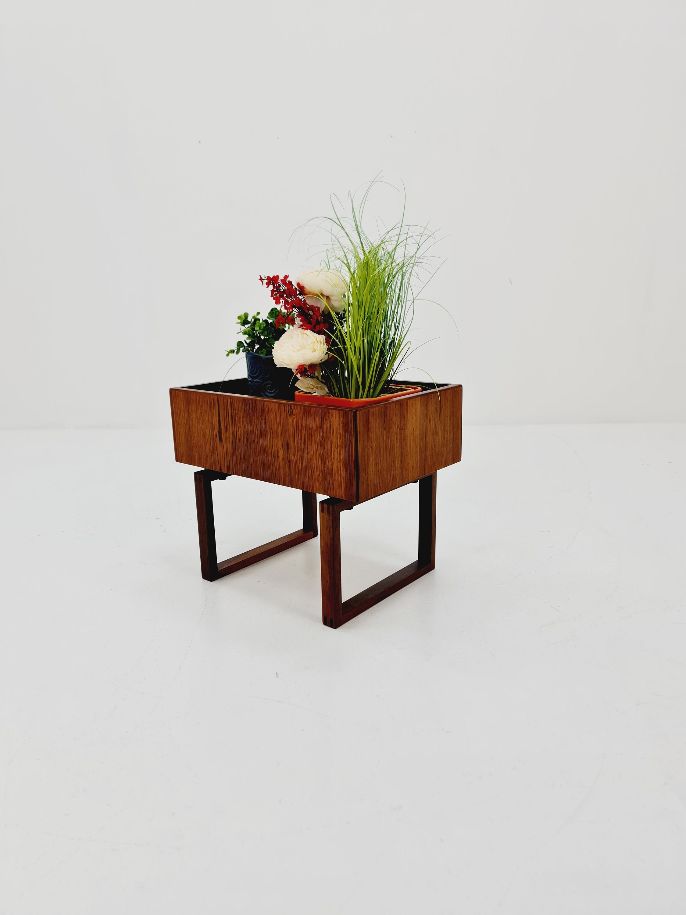 Mid Century Danish Planter Table by Kai Kristiansen for Salin