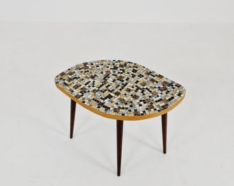 Rare Mosaic German vintage coffee table By Else Möbel, 1950s