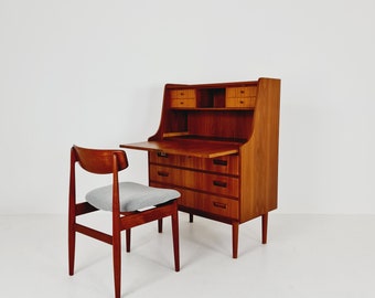 Midcentury Danish vintage teak secretary, vanity / Make up table By Arne Wahl Iversen, 1960s