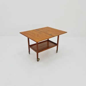 Vintage mid century danish trolley in teak By Grete jalk for Poul Jeppesens, 1960s