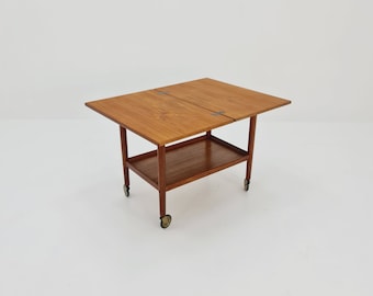 Vintage mid century danish trolley in teak By Grete jalk for Poul Jeppesens, 1960s