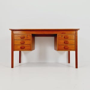 Midcentury Danish Teak Desk by Domino Mobler, 1960s - Etsy