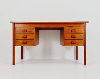Midcentury Danish Teak Desk by Domino Mobler, 1960s - Etsy