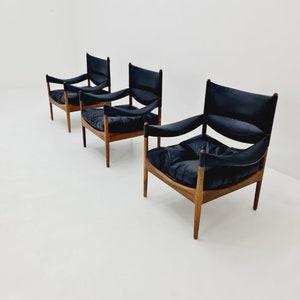 1 van 5 Midden-eeuwse Deense palissander fauteuil, tafel van Kristian Vedel Modus voor Willadsen Møbelfabrik, jaren 60 Chair