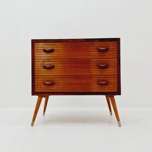 Rare Mid century Modern German teak chest of drawers by Ernst Dieter Hilker, 1960s
