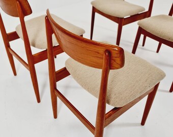 カサラ社製ヴィンテージミッドセンチュリードイツ製チーク材椅子、1960