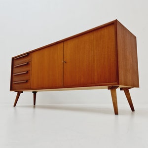 Mid century modern German teak sideboard by WK Möbel, 1960s image 9