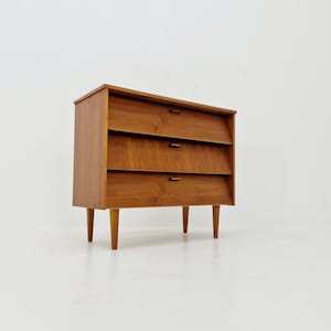 Mid century German hallway cabinet, shoes drawer / 3 drawers cabinet, 1960s image 3