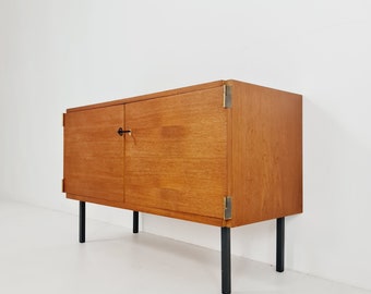 Mid century teak German modern cabinet, sideboard By Rego 60s