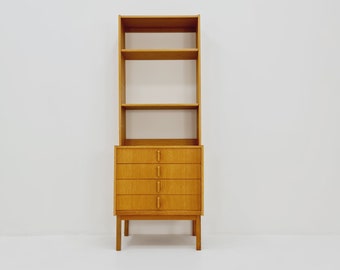Swedish vintage chest of drawers/ book case oak by Fridhagen for Bodafors, 1960s