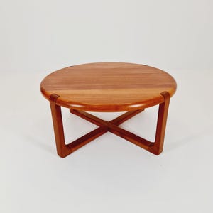 Danish teak solid coffee table/ side table By Niels Bach for Randers Möbel, 1960s
