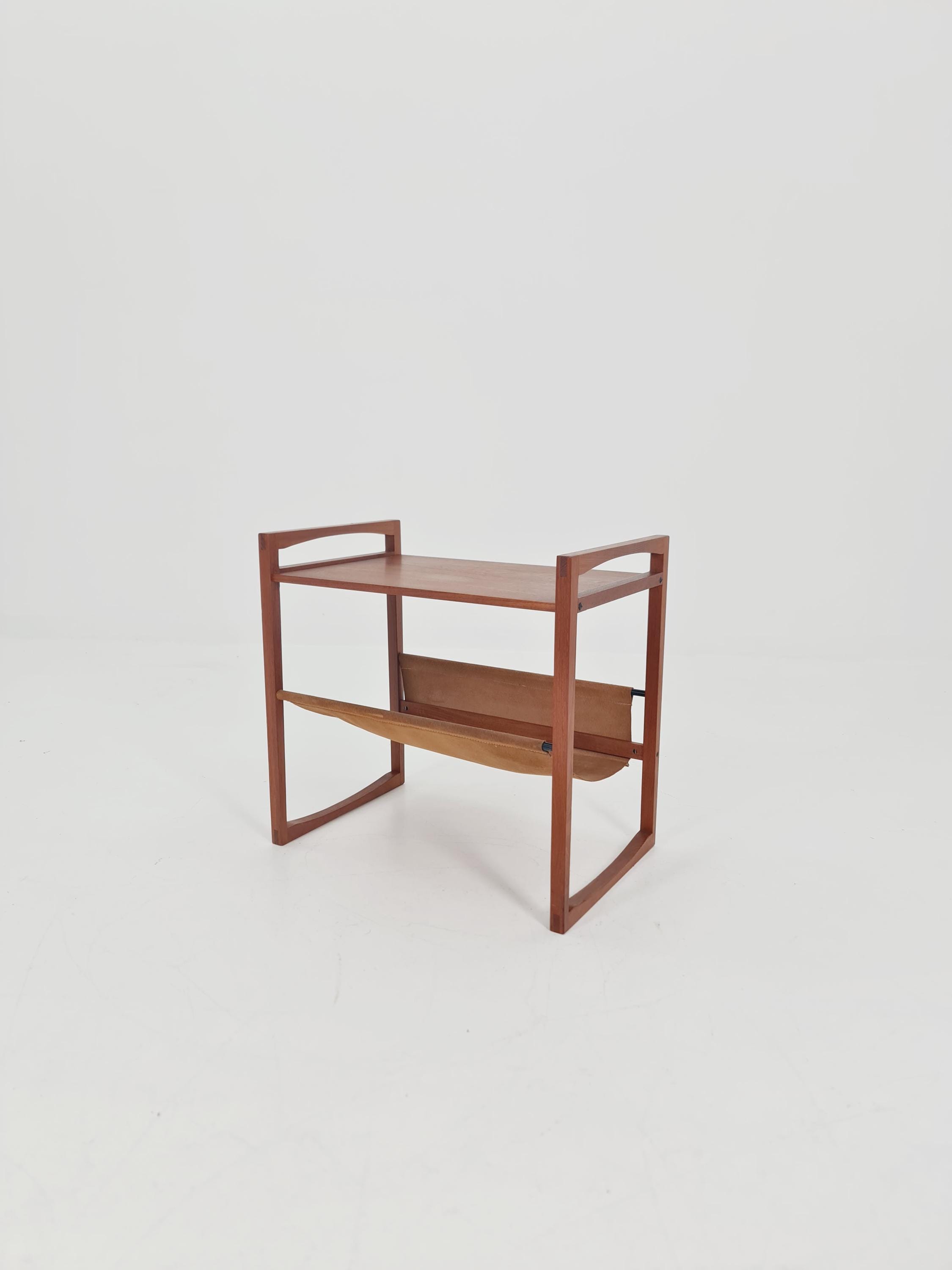 Sika Rack Display Mid Century Danish Teak Magazine Rack - Side Table by Kai Kristiansen ...