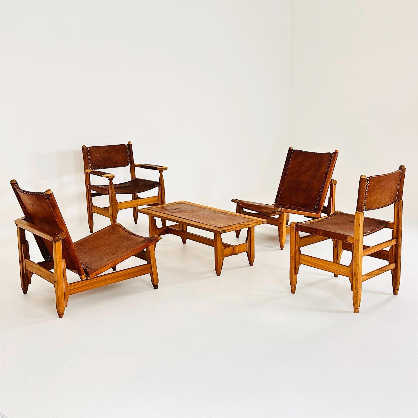 Mid Century Chairs Set by Werner Biermann for Arte Sano 1960s