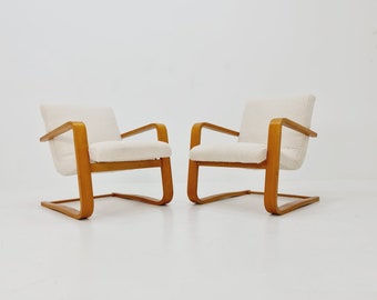 Mid-century pair of German lounge armchairs, Bentwood 1960s
